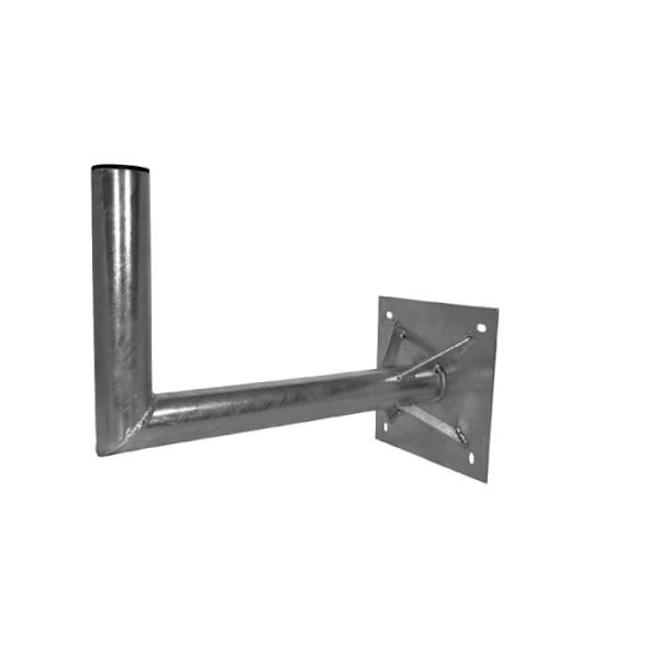 A.S SAT Bracket 26500 Vægbeslag Galvaniseret Stål 50 cm Vægafstand 60 mm Rør med Verstrebung til Satellitantenne 120