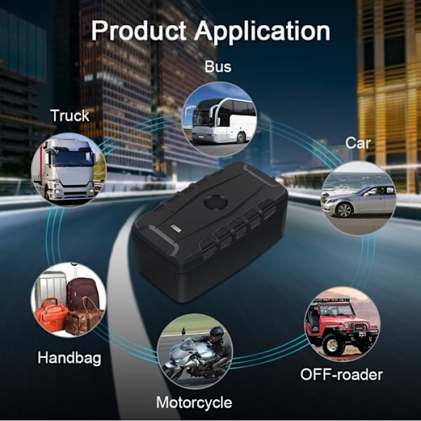Vattentät magnetisk bil GPS Tracker 20000mAh - WINNES - TK918C - Hög precision - Realtidsspårning
