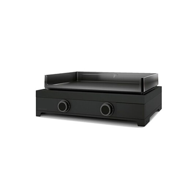 Plancha - FORGE ADOUR - MODERN G 60 A N - 2 Brennere - Gas butan eller propan - 60,5 x 42 cm Sort