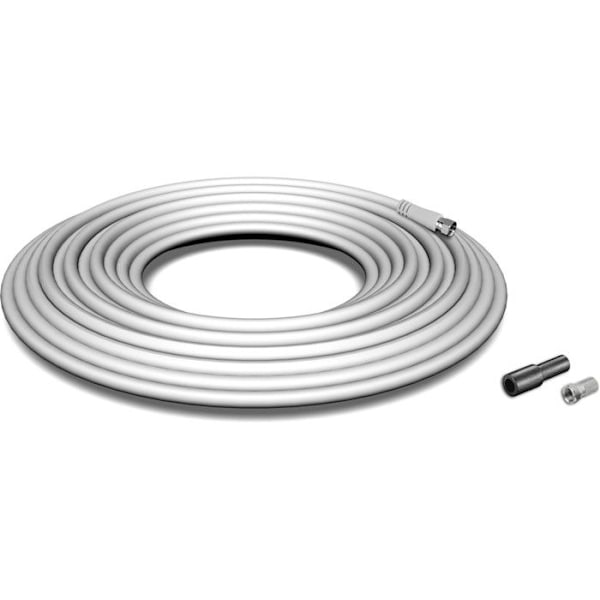 HDSAT KIT Koaksial Kabel 10M med F-Stik og Manschet - tnt tv satellit spole 10 meter Top Kvalitet