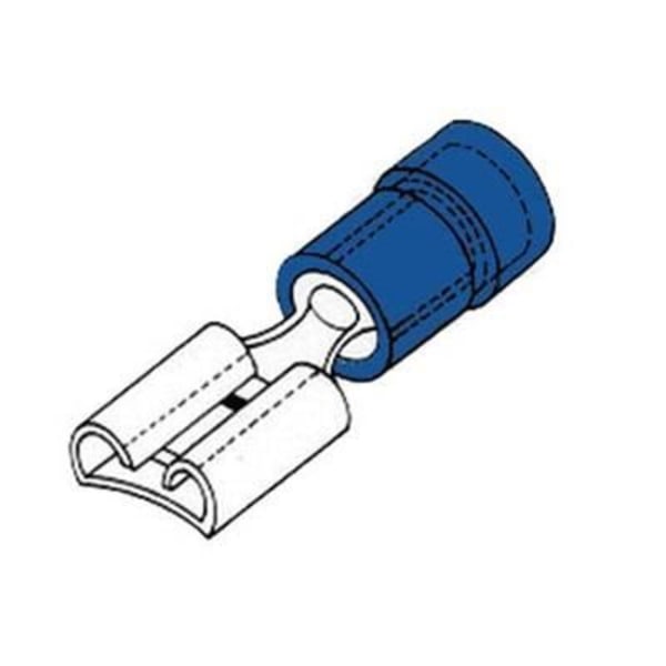 Hunterminal 4,8 mm blå fbf4/100 til at krympe 100 stykker