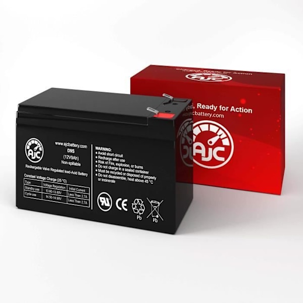UltraTech IM-1240 12 V9 Ah larmbytesbatteri