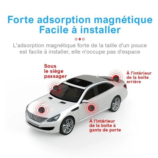 Mini magnetisk röstchattinspelare Enknapps molnlagring Fjärrkontroll GPS-spårare med SIM-lyssning