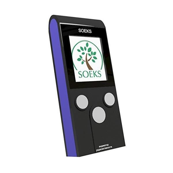 Kärnstrålningsradioaktivitetsdetektor Geiger Counter Stråldosimeter SOEKS 01M - Registrerar röntgen Gamma Beta Färg LCD