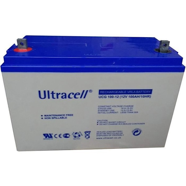 100Ah 12V Deep Cycle GEL-forseglet batteri solenergi -