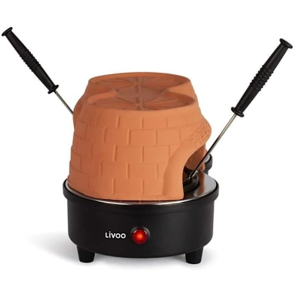 LIVOO PIZZA UUNI Hyvän olon hetkiä - Pizzauuni Pizza Party Duo DOC227 Musta10