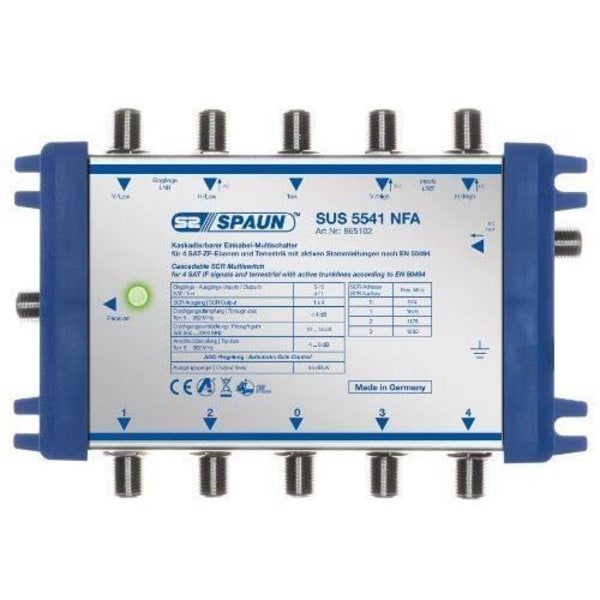 Spaun SUS 5541 NFA SAT-UNiSEqC Tiristore Multiswitch Cascata