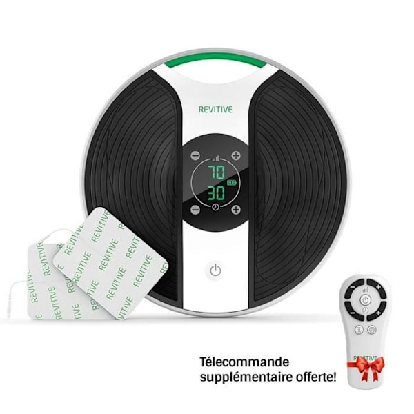 Revitive Medic Knä Cirkulationsstimulator - Cirkulationsterapi motverkar knäsmärta + 2 fjärrkontroller ingår