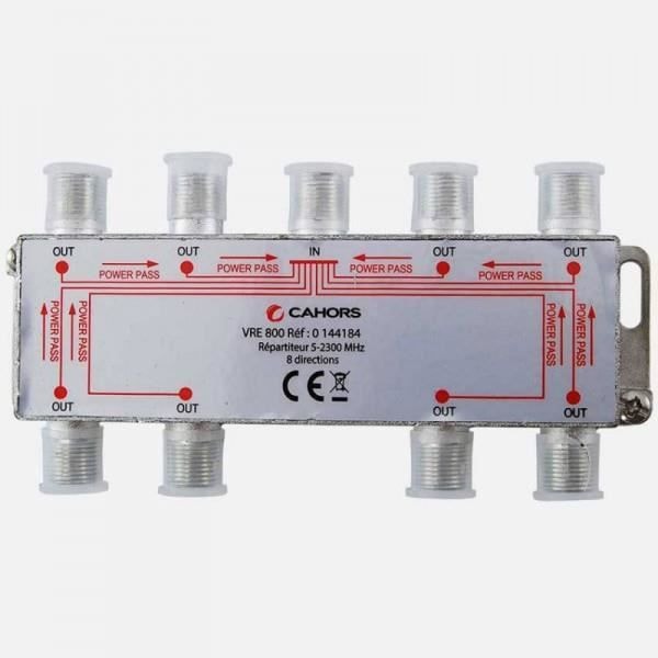 CAHORS VRE 800 8-vejs splitter 5-2300 MHz