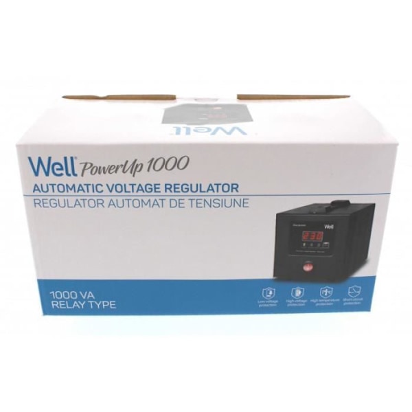 Automaattinen jännitteenvakain AGILE R1000P 1000VA 700W WELL AVR-TRC-AGILE1000-WL verkkovirtavakain