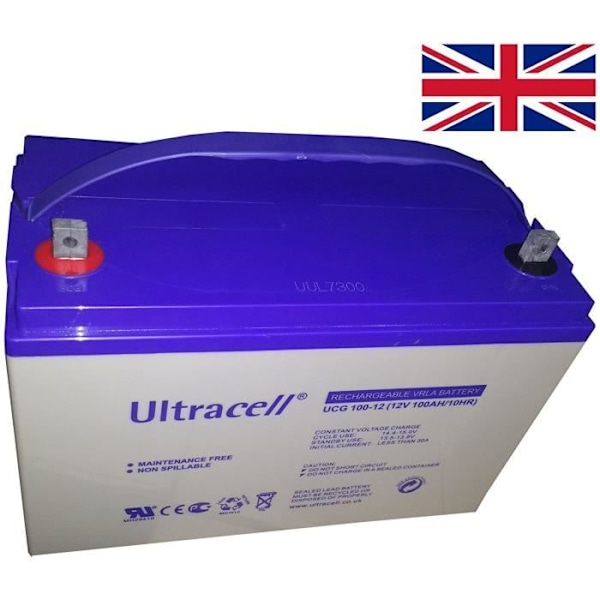 100Ah 12V Deep Cycle GEL-forseglet batteri solenergi -
