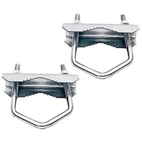 Fixeringsklämma - OPTEX - Set med 2 st - Galvaniserad stål - Fäste för antenn - 70mm max