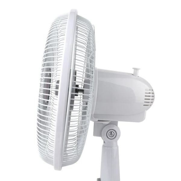 BLACK+DECKER BXEFP60E stående ventilator på 60W, 3 hastigheder, 5 blade, automatisk oscillerende system, justerbar hældning Vit
