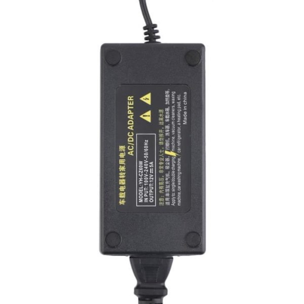 Sovitin - TH-CZ60W - 220V - 12V - Tupakansytytin - 5A - Musta Svart