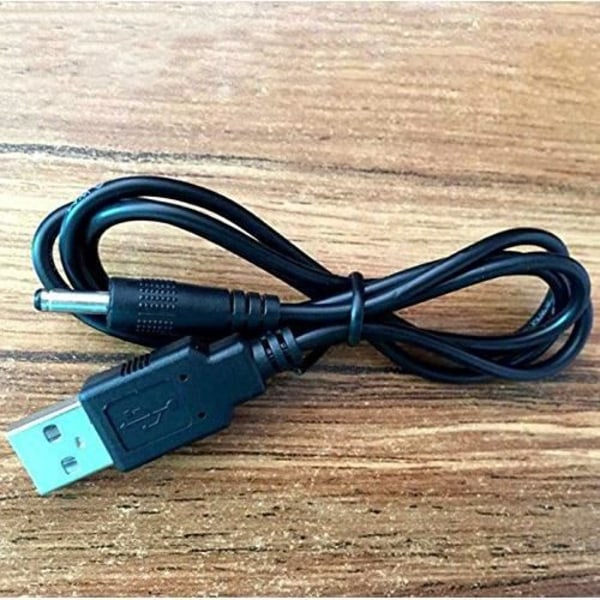 Universal omvandlarkabel USB DC 5V till 5,5*2,1mm kontakt (5V till DC 12V)
