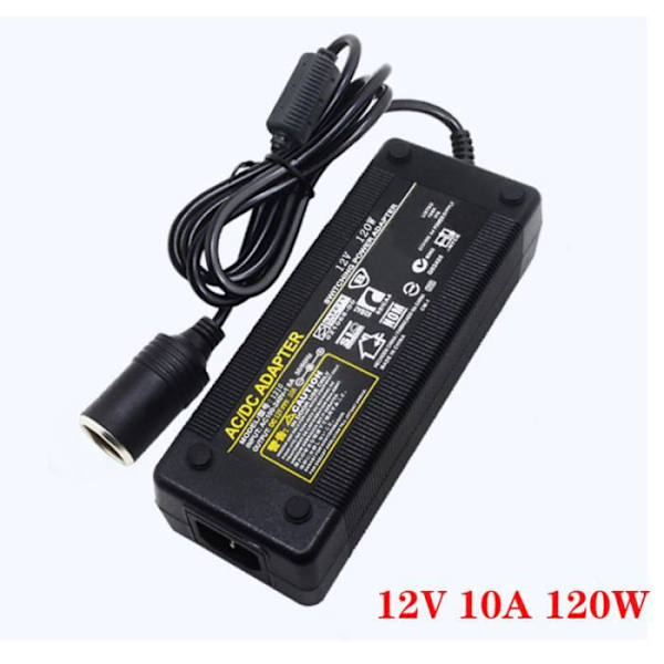 (5 kpl, laturi) Auton tupakansytyttimen laturi 12V 10A 120W Tupakansytyttimen verkkolaite