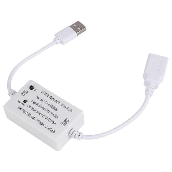 Tuya USB Smart Switch WIFI-kontroller med timerfunktion för USB-apparater