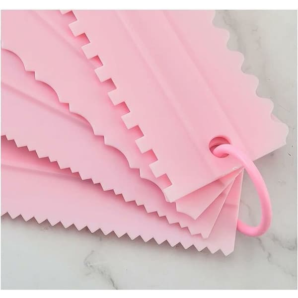 Deigskrape 4-pakning Plastkake Pizza Kake Deigkutter Deigkutter for dekorering av kakebaking Brød Pizza Deigkutter