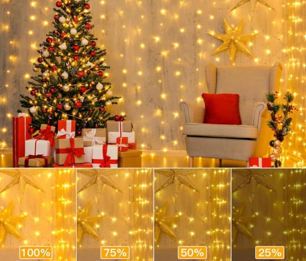 Julelys med stemningslys LED-juledekorasjonslys