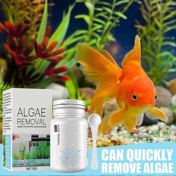 Multifunksjonell Algefjerner Akvarium Vannrenser Algefjerningspulver 50g size:Algae Removal Powder