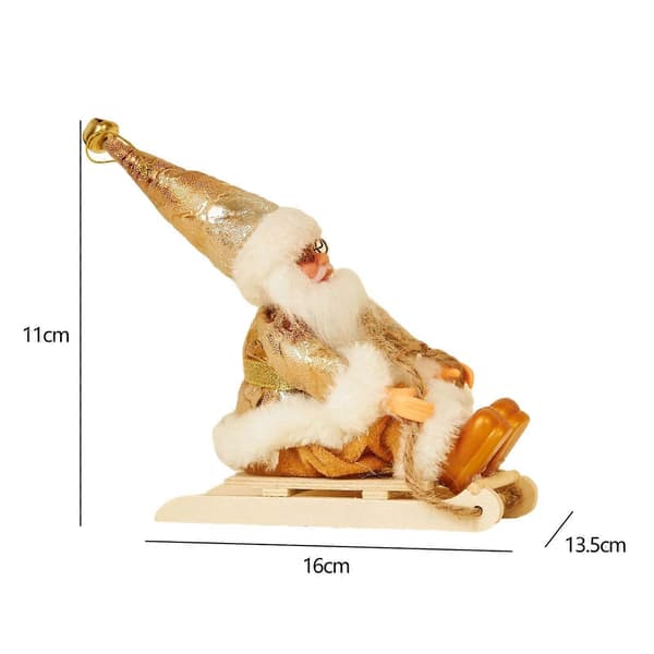 Tomte Skidfiskgur, Tomte Docka, Juldekorationer, Tomte color:Style J