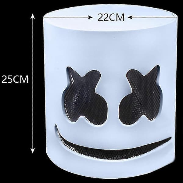 Dj Marshmello Helmask för Halloween Cosplay Fest