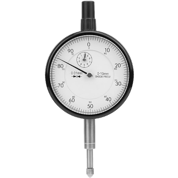 0,01 mm noggrannhet, 0-10 mm räckvidd, stötsäker mätklocka