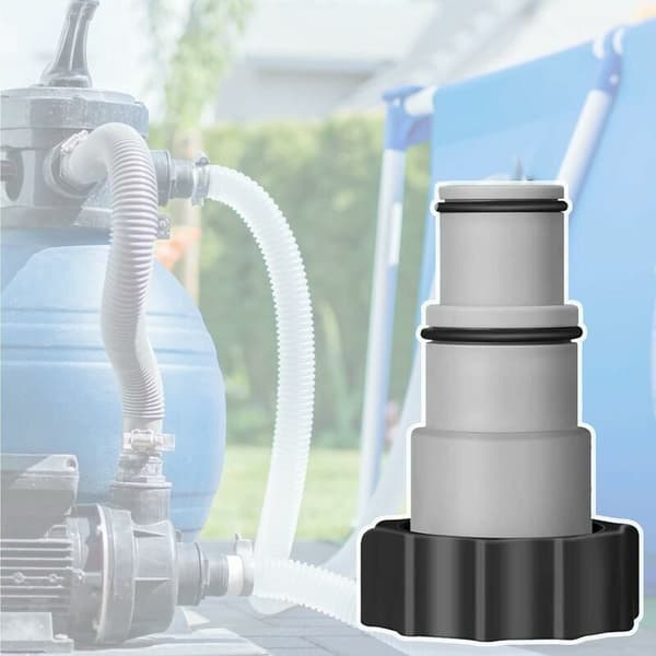 Slangadapter för poolpump diameter 32/38 mm slangkoppling med tätning plastadapter reservdel för pool