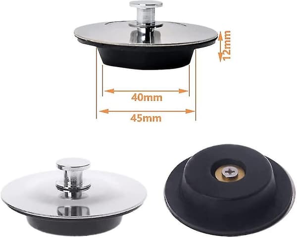 Avløpshette 42 Til 45 Mm, Badekar Plugg, Vask Plugg, Kjøkken, Bad