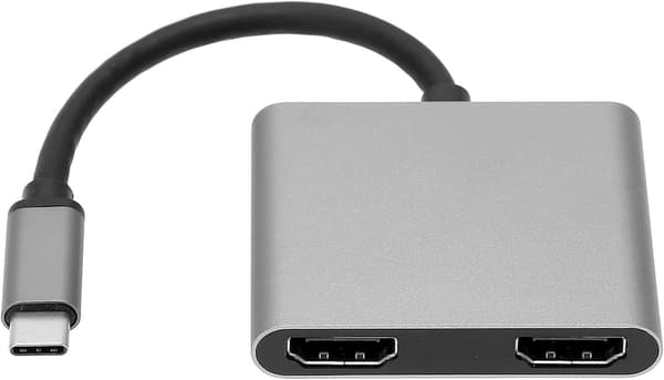 2025 Seneste Model 4K 4 i 1 USB C til Dobbelt HDMI Konverter, MultiScreen Strømadapter Hub, USB3.0