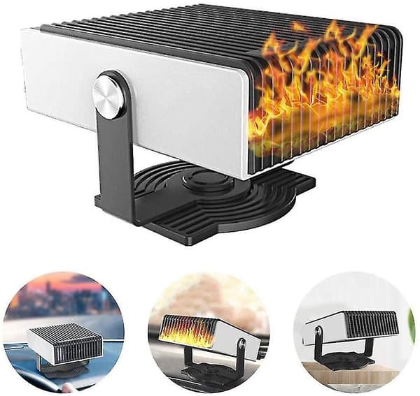 Bilvarmer, 12v Forrude Afdugger, Varme- og Køleventilator