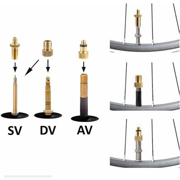 15 stk. ventiladapter oppustningsadapter SV AV DV pumpeadapter cykelpumpeforbindelse (messing)