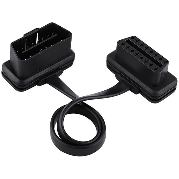 Bil 16-bens han til hun OBD2 forlængerkabel diagnostisk adapter 30 cm/12 tommer længde