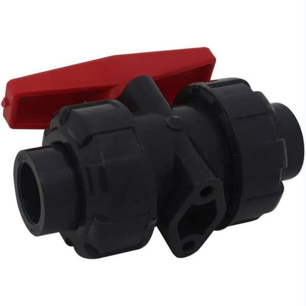 BF Dubbelgängad limventil Dia 40mm PVC Kulventil Kulventil Pool Kulventil (Innerdiameter 40mm)