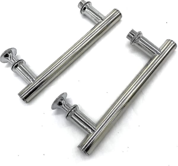 2 stk. 145 mm (14,5 cm) krom ABS dusjdørhåndtak, hull til hull