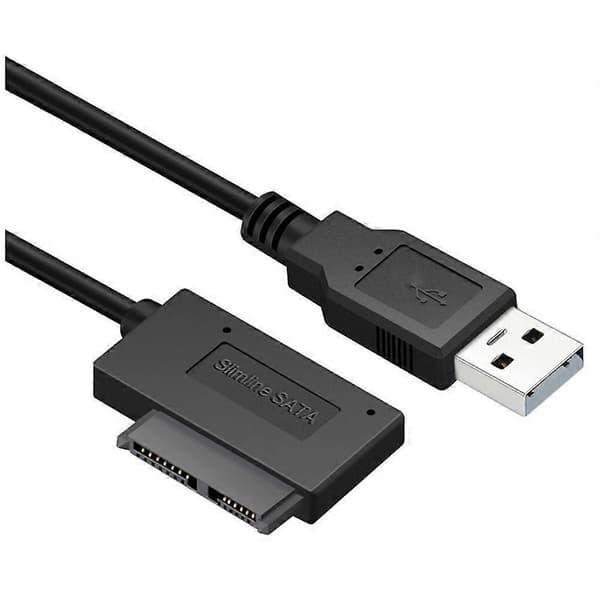 35cm USB-adapter PC SATA till USB 2.0-omvandlare Slimline 13-stifts 6P+7P CD DVD ROM-drivenhetskabel för bärbar dator