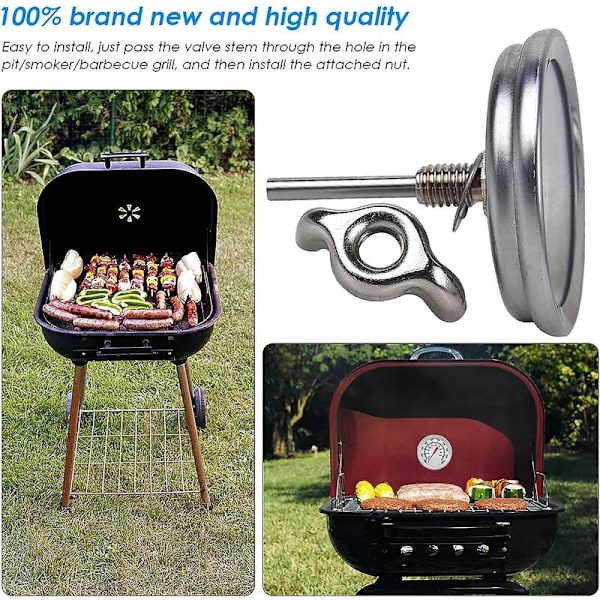 Bimetall BBQ Termometer, Utomhus Rök Termometer, BBQ Rök Termometer (1001000℉) 1st