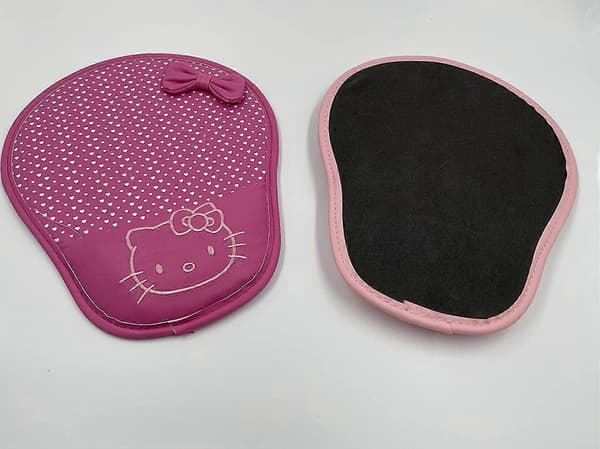 Håndleddsbeskyttet datamaskin PU-skinn håndleddsstøtte musematte (rose)