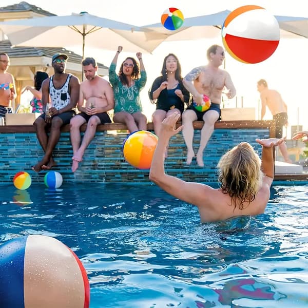 3-pack Strandbollar, Strandleksaker för Barn, Poolleksaker, Vattenleksaker Partygåvor