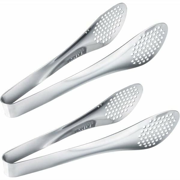 Sett med 2 buffet-flip-flops i rustfritt stål 22,9 cm sølv