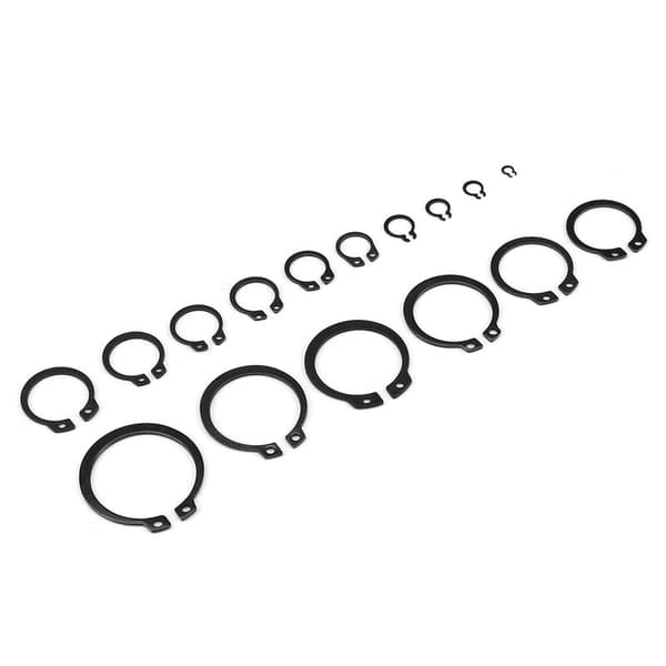 150 stk. låsering-sortimentsett 3mm - 32mm 18 størrelser med boks
