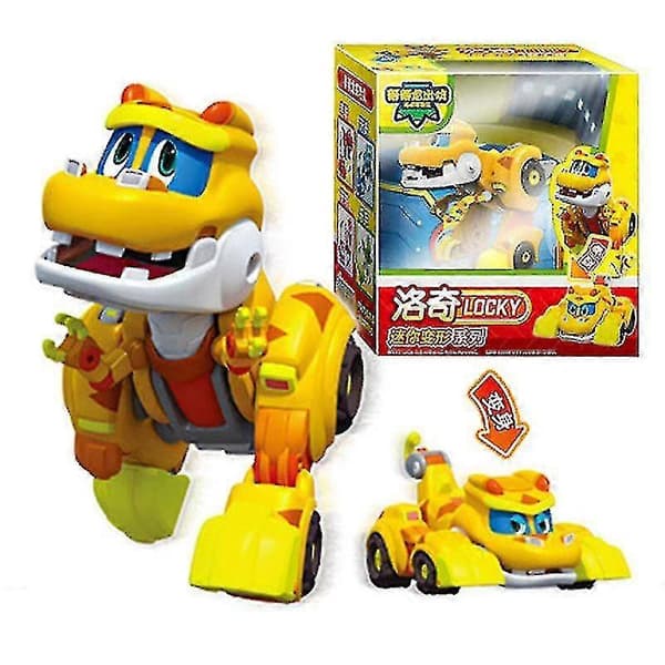 Nyeste Abs Min Deformasjon Gogo Dino Actionfigurer Rex Transformasjon Bil Fly Motorbåt Kran Dinosaurleker For Barn V