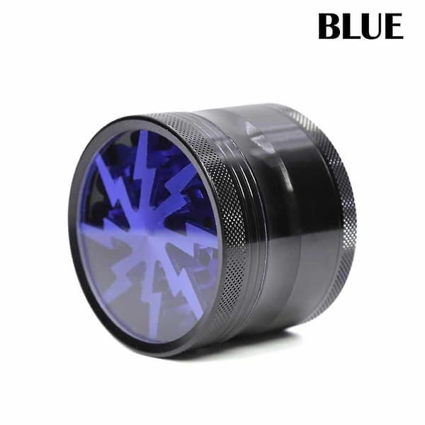 Grinder 63mm 4 Delar Aluminium Tobakskvarn, blå