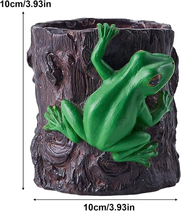 Grodformad blomkruka, unik skrivbordsbricka, söt pennlåda 1pc