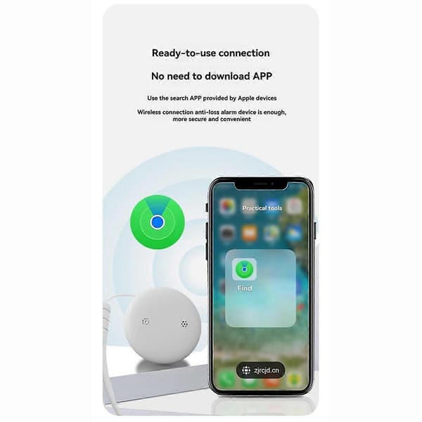 4 stk. GPS Tracker Nøglefinder til IOS Sort