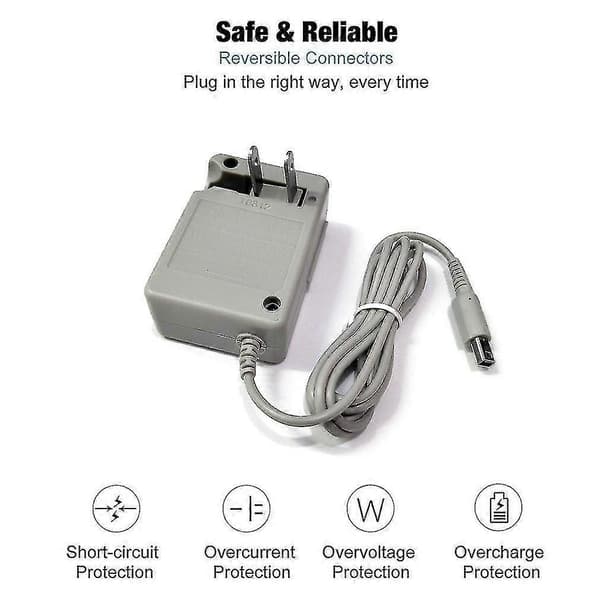 2ds/3ds/ndsi/3dsxl Oplader AC Strømforsyningsledning Adapter
