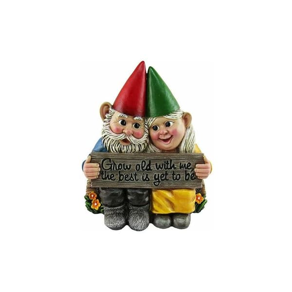 Hagegnomparstatue i harpiks