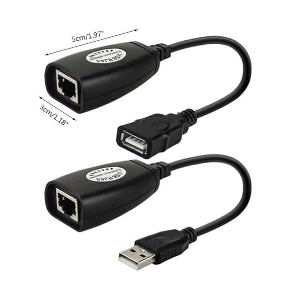 USB Extender Over Ethernet 50M USB til RJ45 Cat5e/Cat6 Langdistanceforlængerkabel 45 meter