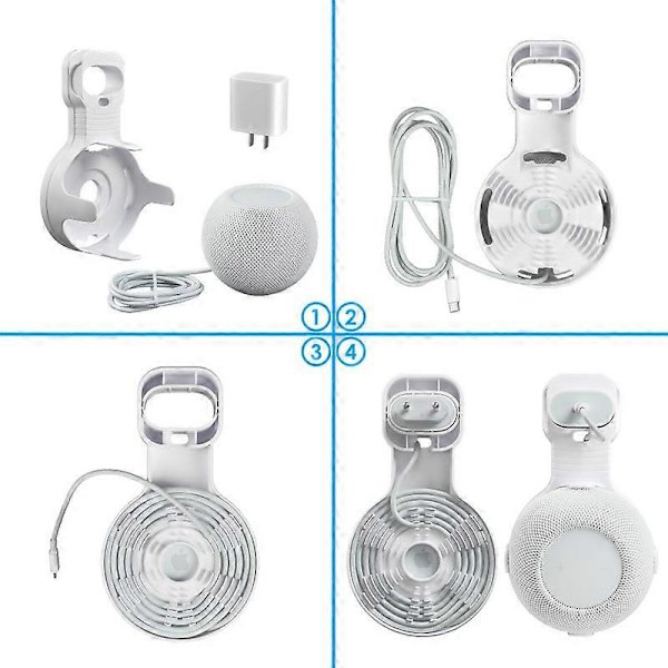 Vægstikholder til Homepod Mini, pladsbesparende tilbehør