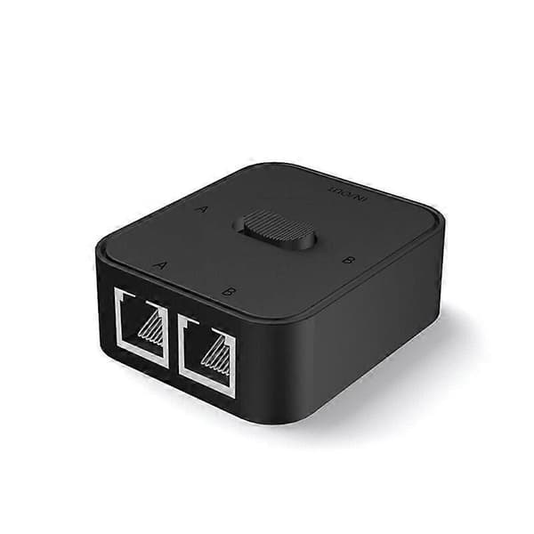 2 Port RJ45 LAN CAT6 Netværk Switch Vælger 1000Mbps 2 ind 1 ud/1 ind 2 ud Internt Eksternt Netværk